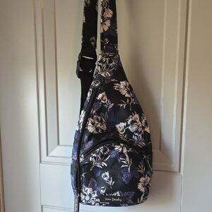 Vera Bradley Black and White Floral Crossbody